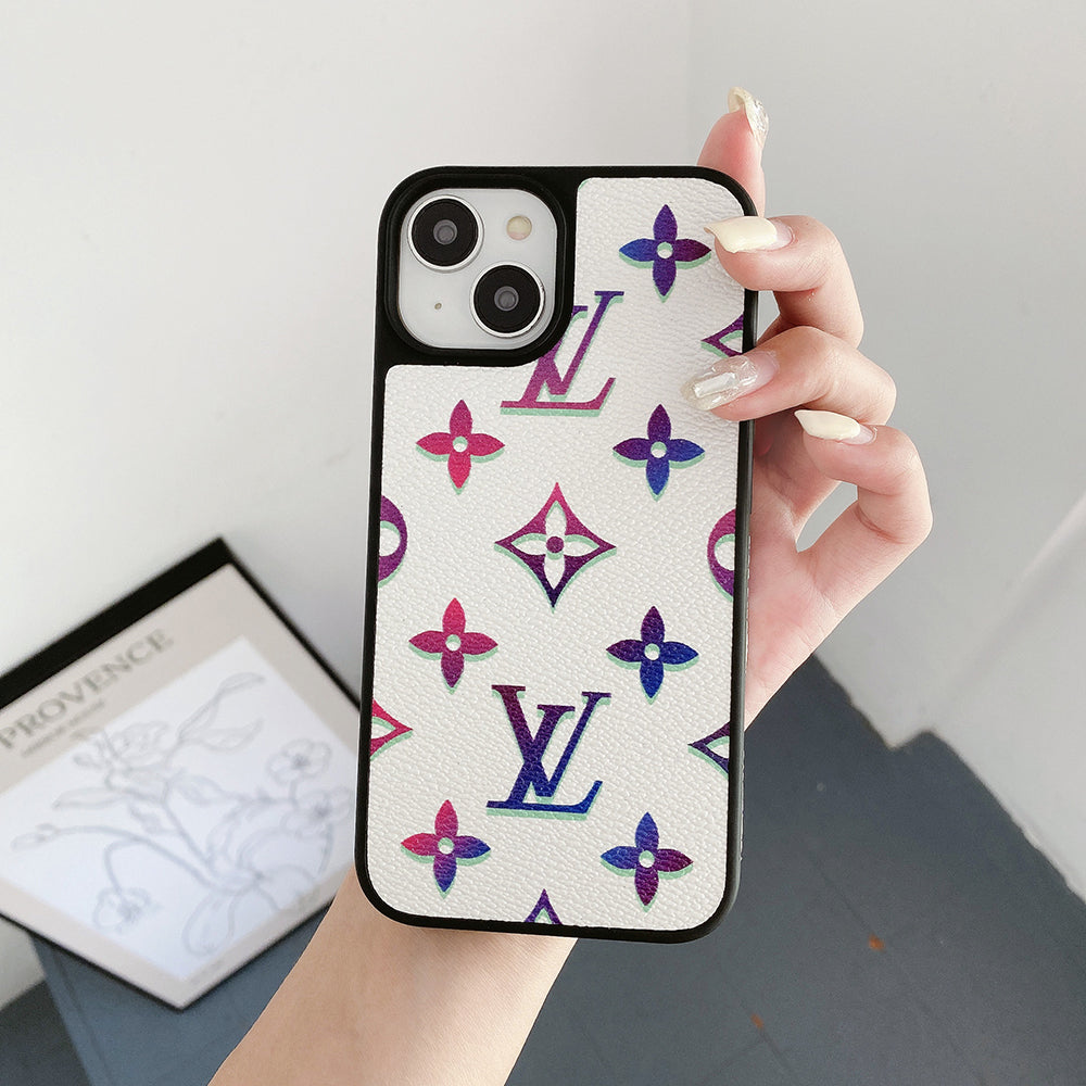 Lou Color Leather iPhone Case