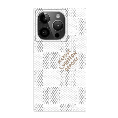 Lou Black & White Sqaure iPhone Case
