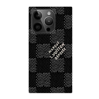 Lou Black & White Sqaure iPhone Case