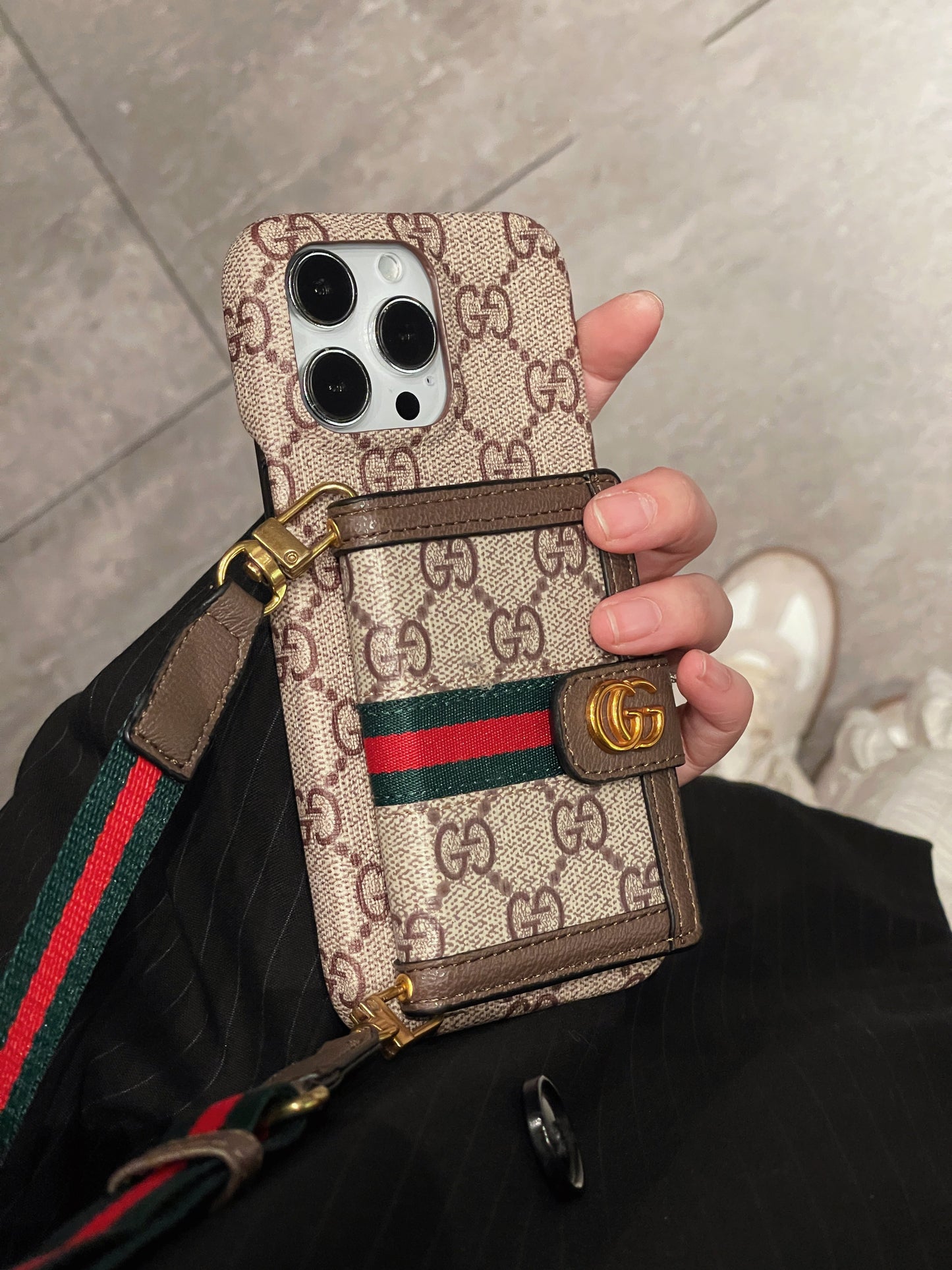 Card Bag Crossbody iPhone Case