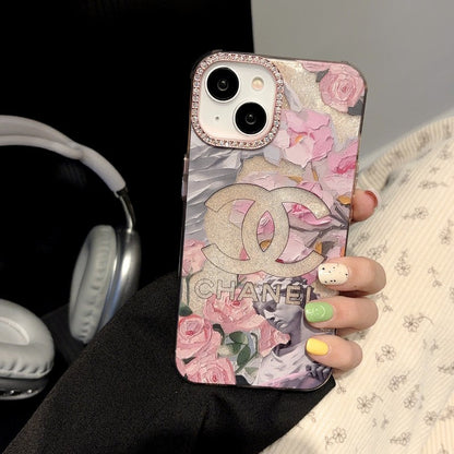 CC Crystal Pink Flower iPhone Case