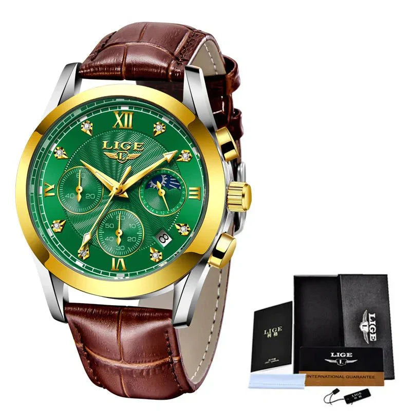 Shark & Sapphire Golden Radiance Luxury Women's Watch